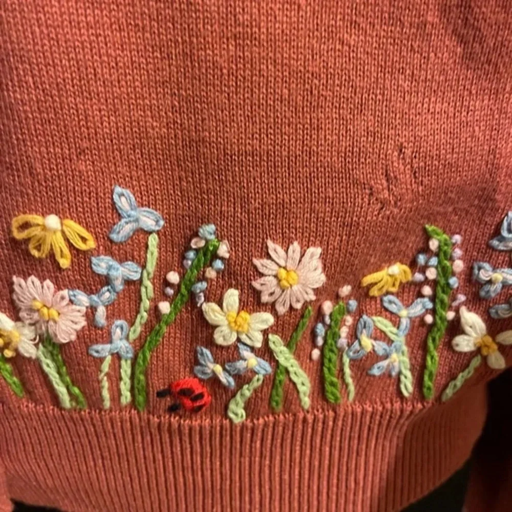 Vintage Casual Corner Autumn 🍂 Embroidered Cardigan - Picture 3 of 8